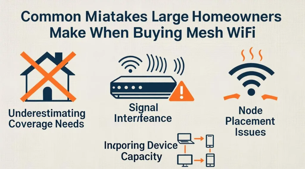 Common Mistakes Large Homeowners Make When Buying Mesh WiFi
