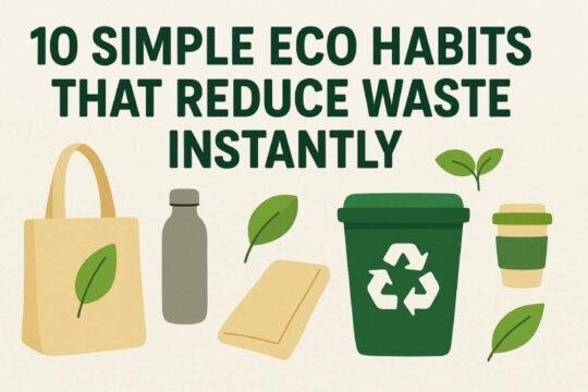10 Simple Eco Habits That Reduce Waste Instantly