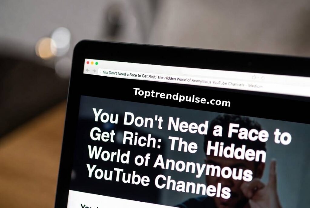 You Don’t Need a Face to Get Rich: The Hidden World of Anonymous YouTube Channels 2 You Don’t Need a Face to Get Rich The Hidden World of Anonymous YouTube Channels