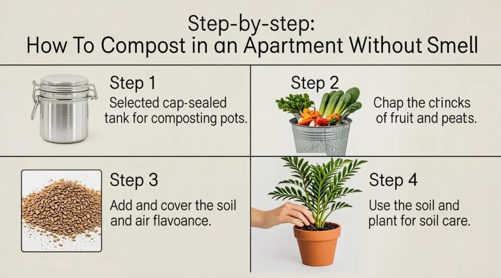 How to Compost in Apartment Without Smell: Odor-Free Tips 1 Step-by-step How To Compost In An Apartment Without Smell