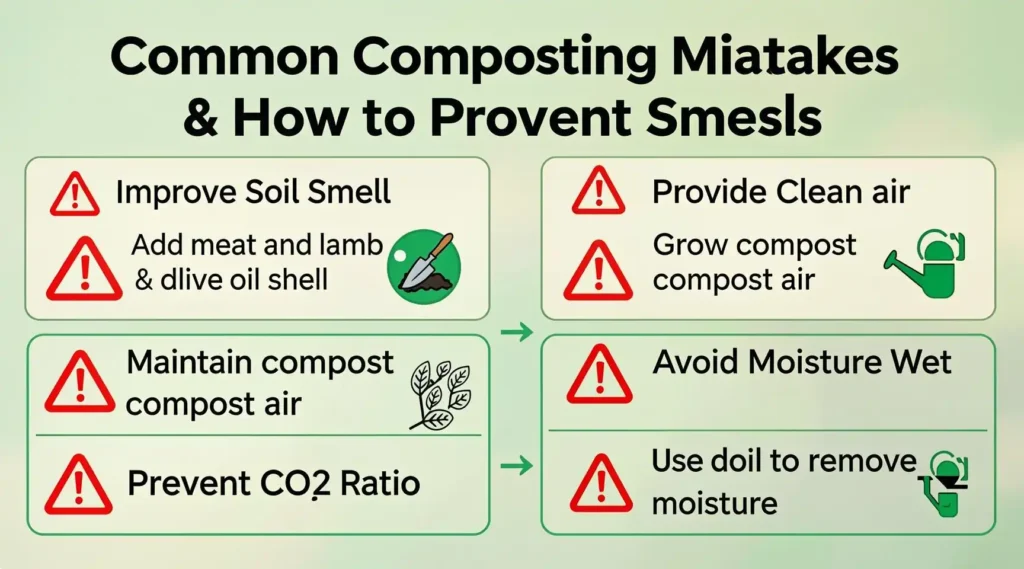 ❌ Common Composting Mistakes & How to Prevent Smells